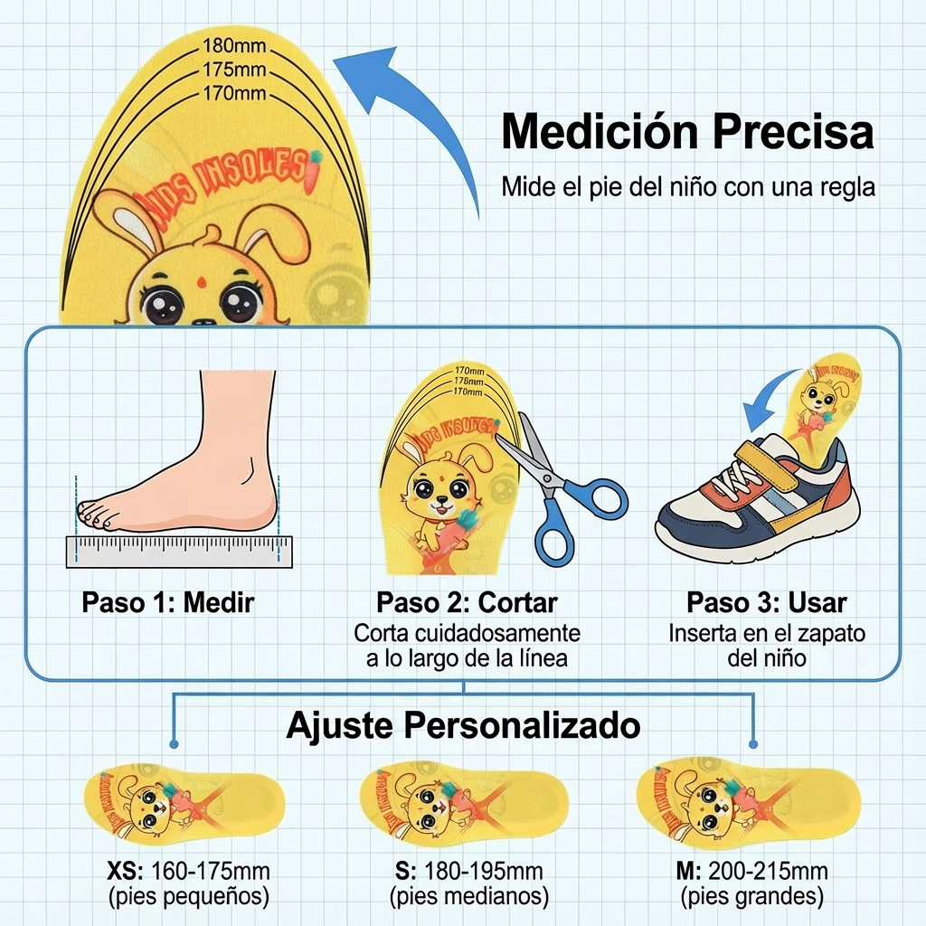Plantillas ortopédicas para niños pie plano corrección