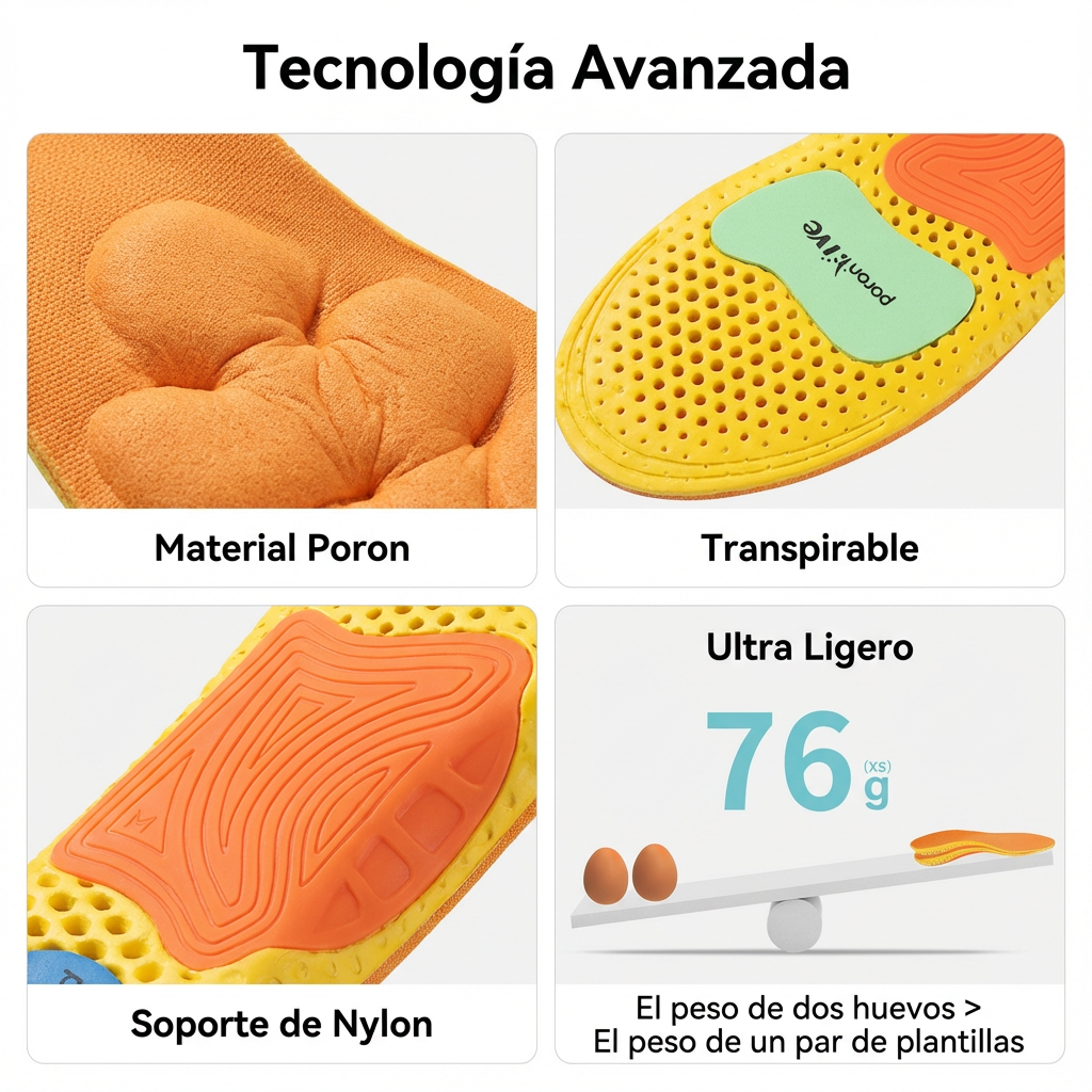 Plantillas deportivas ultraligeras transpirables para basketball