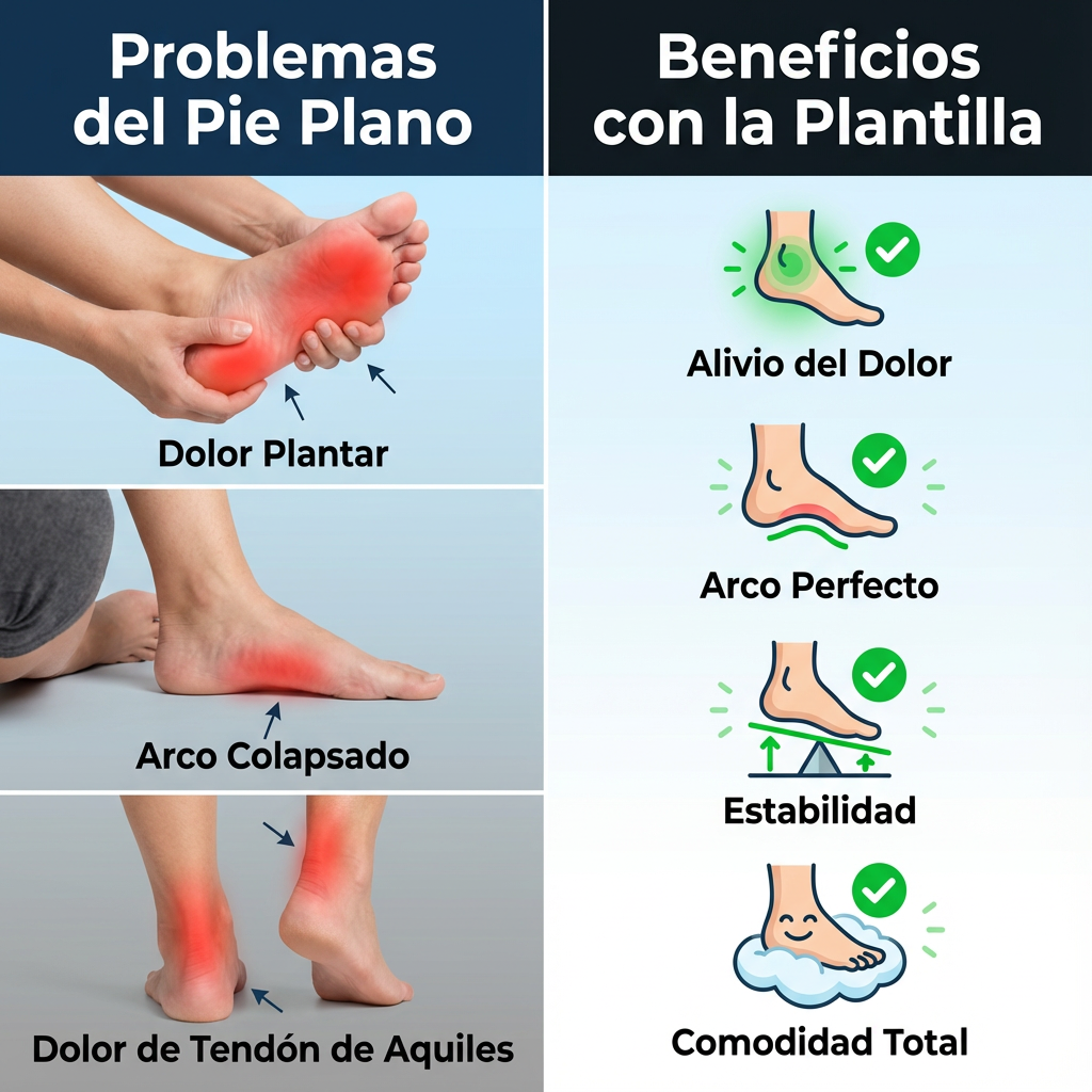 Plantillas ortopedicas rigidas para pie plano severo