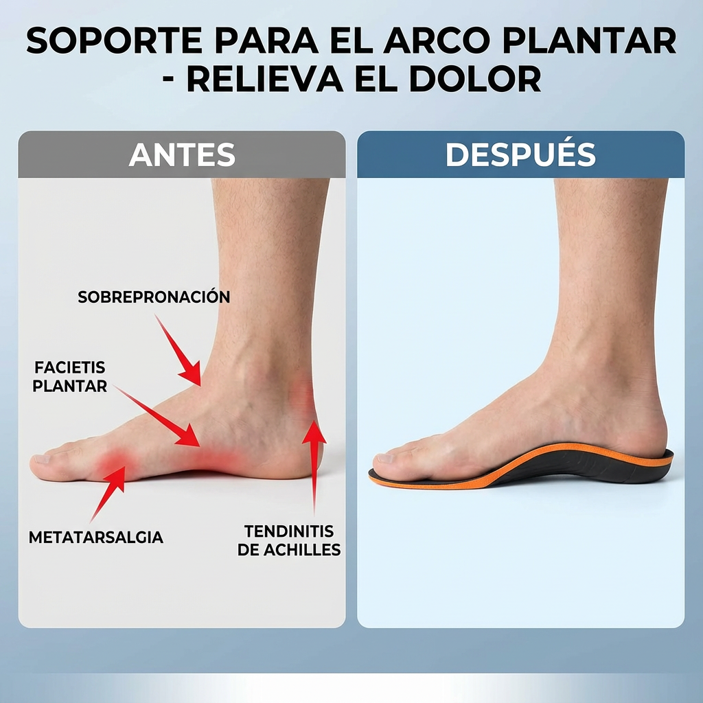 Plantillas ortopédicas para botas de trabajo con soporte de arco naranja