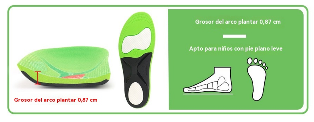 Plantillas Ortopédicas Infantiles (Pie Plano)