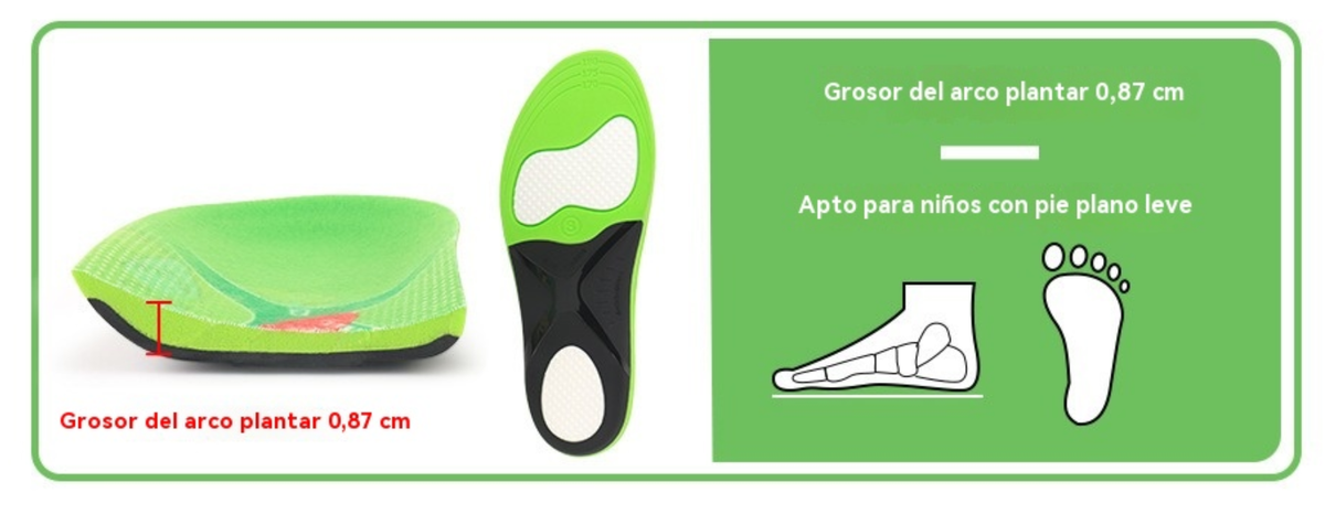 Plantillas Ortopédicas Infantiles (Pie Plano)