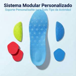 Plantillas deportivas con arco ajustable y accesorios intercambiables